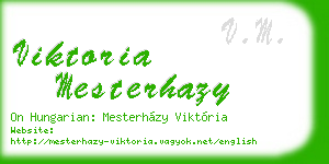 viktoria mesterhazy business card